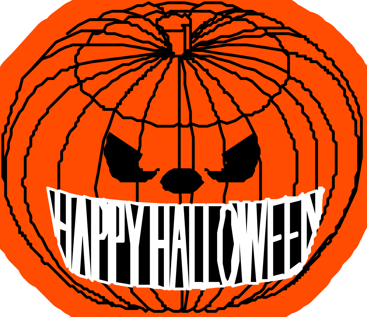 a pumpkin with the word happy halloween on it clip art png transparent Happy Halloween Pumpkin Clipart - Festive Halloween Decor