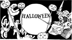 Black and White Skeletons Clipart Illustration for Creative Projects