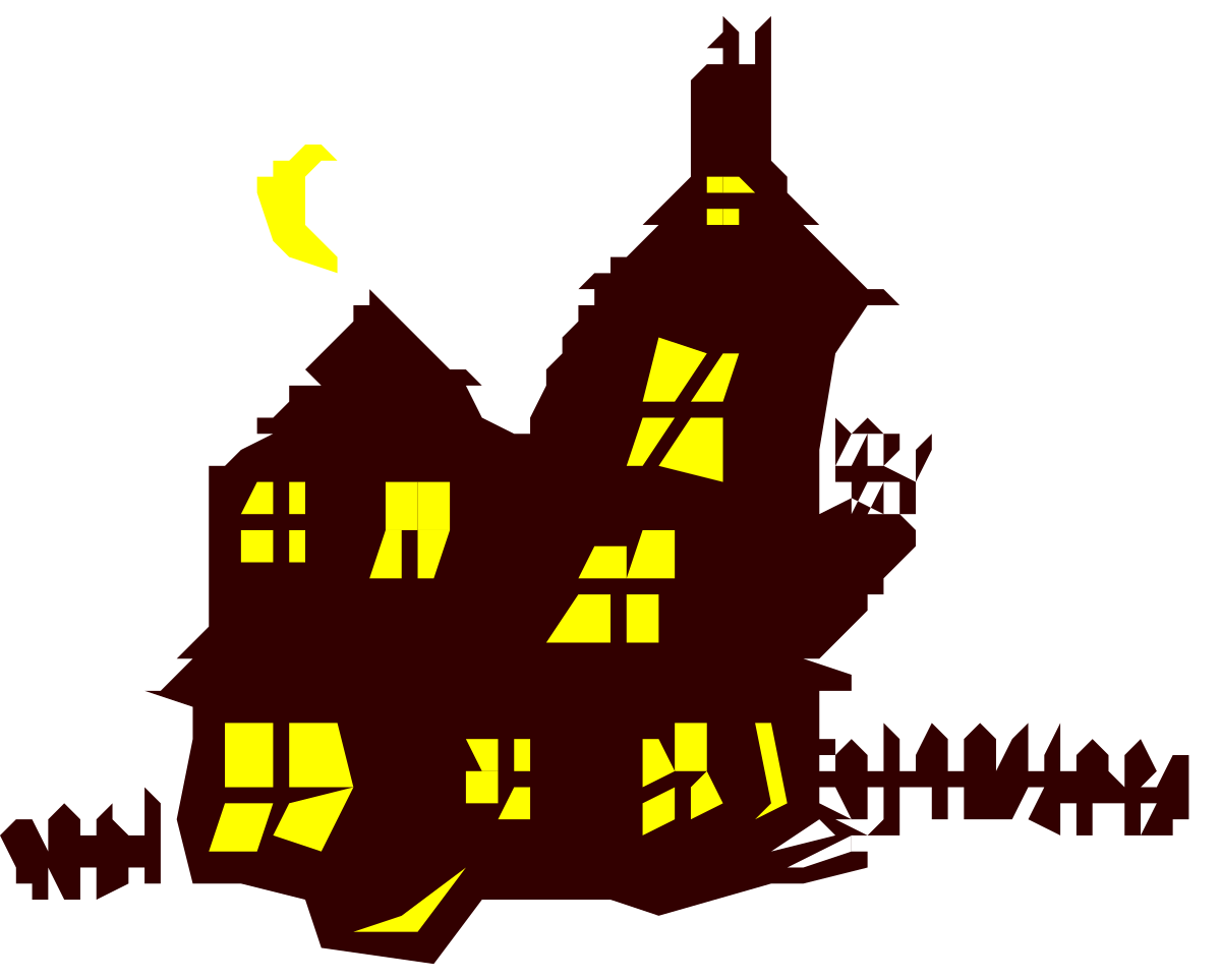 Red and Yellow Church Silhouette Clipart for Vibrant Designs