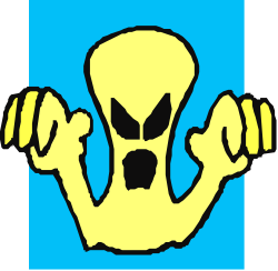 Yellow and Black Skull Logo Clipart - Eye-Catching Graphic Design
