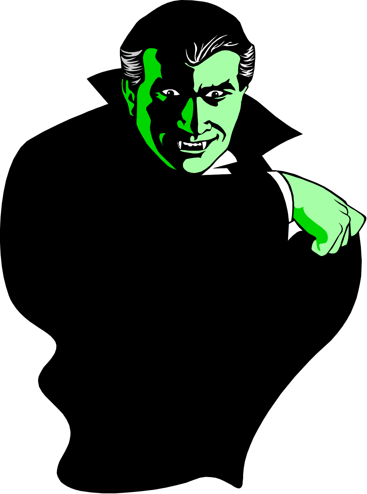 a green man with a black background clip art png transparent Green Man Clipart on Black Background - Unique SVG Design