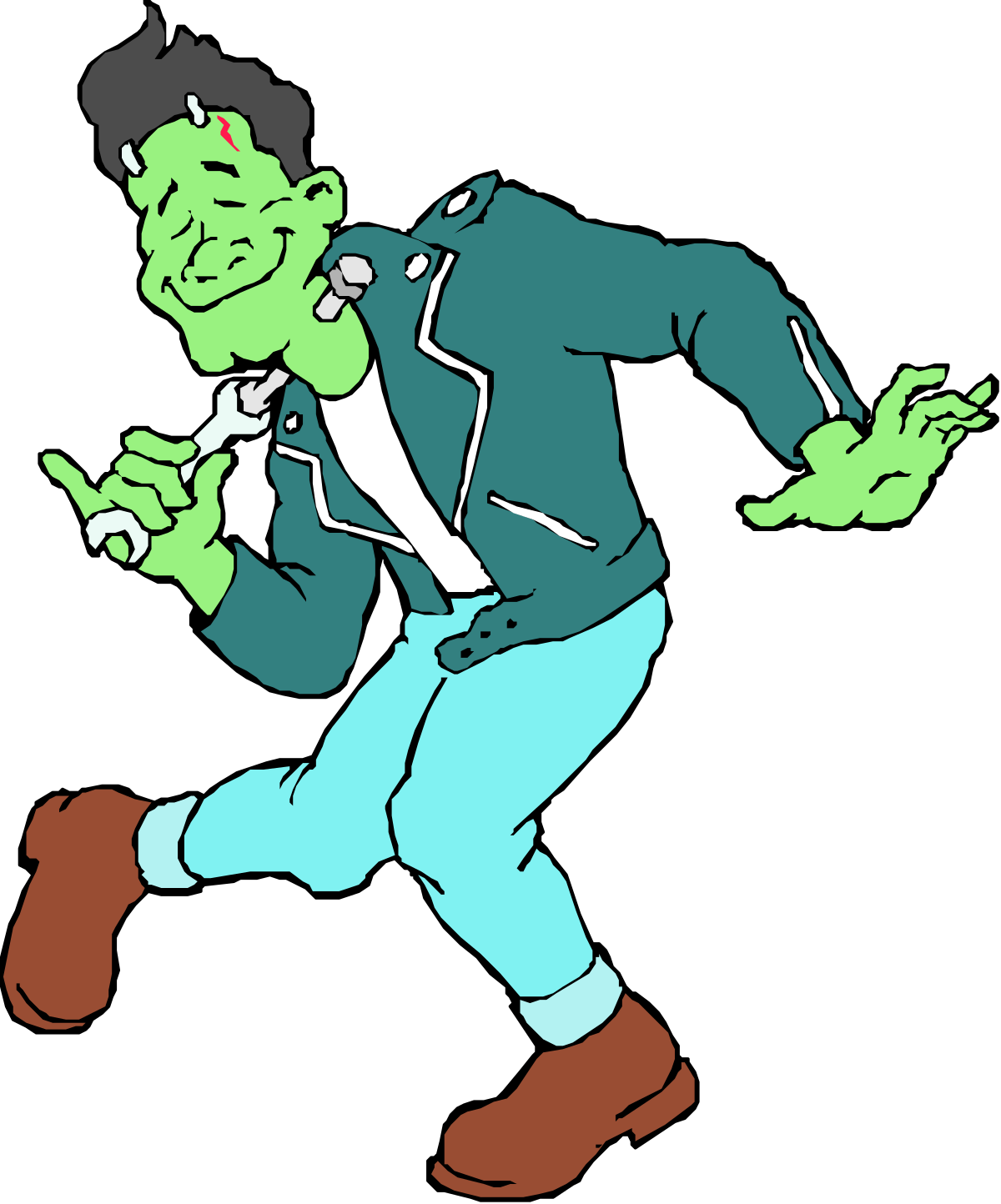 Cartoon Character Running Clipart - Dynamic and Fun Illustrations