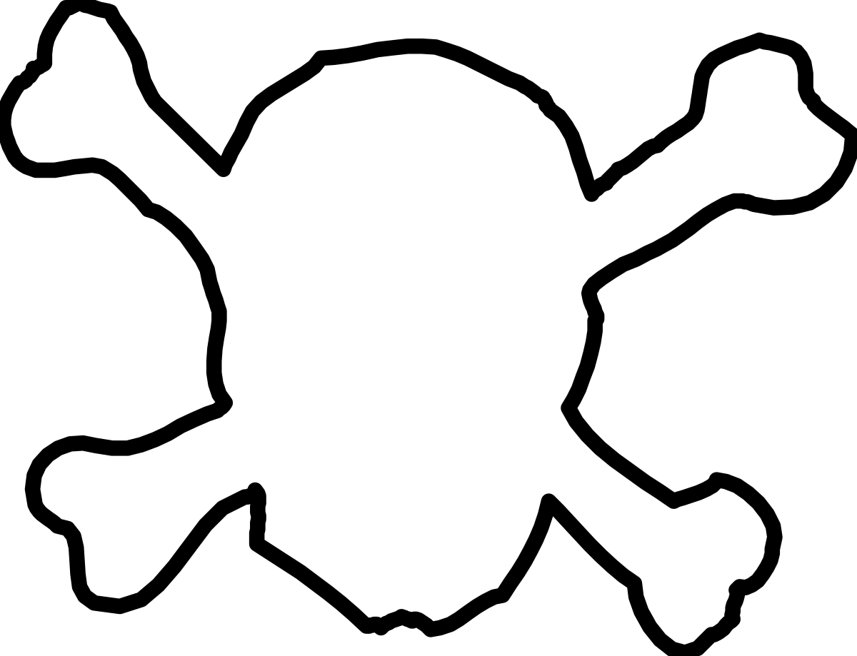 Pirate Skull and Crossbones Clipart for Adventurous Designs