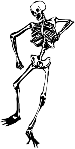 Dancing Skeleton Clipart for Fun and Festivity