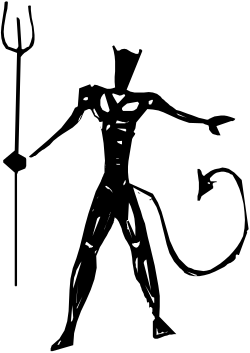 Black and White Suit Man Clipart - Elegant Business Illustration