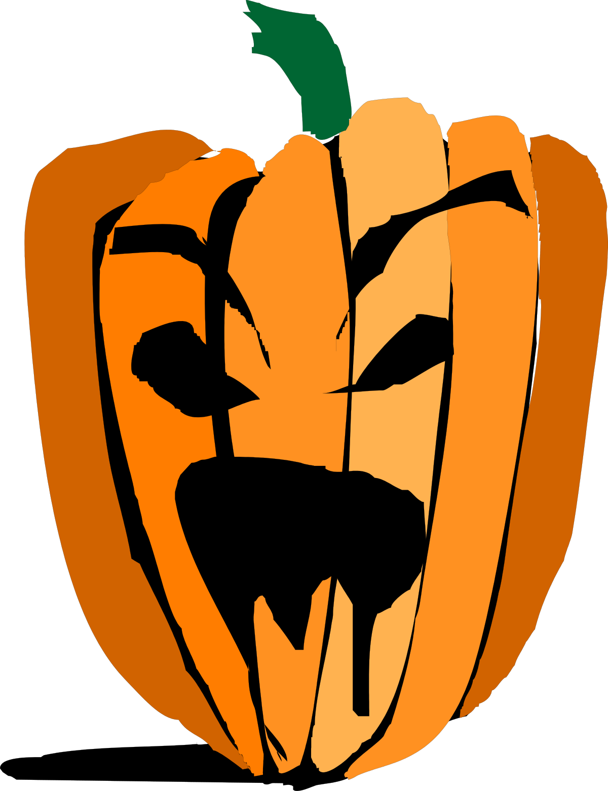 Pumpkin Clipart with Face - Perfect for Festive Designs