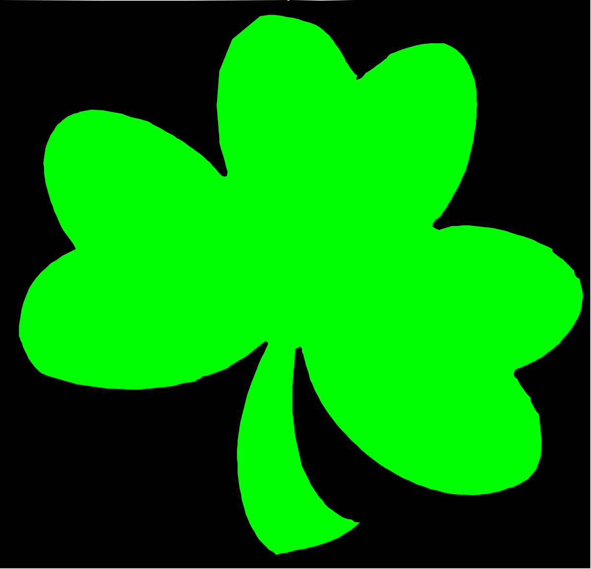 Green Shamrock Leaf Clipart - Vibrant and Lively Designs for Every Occasion