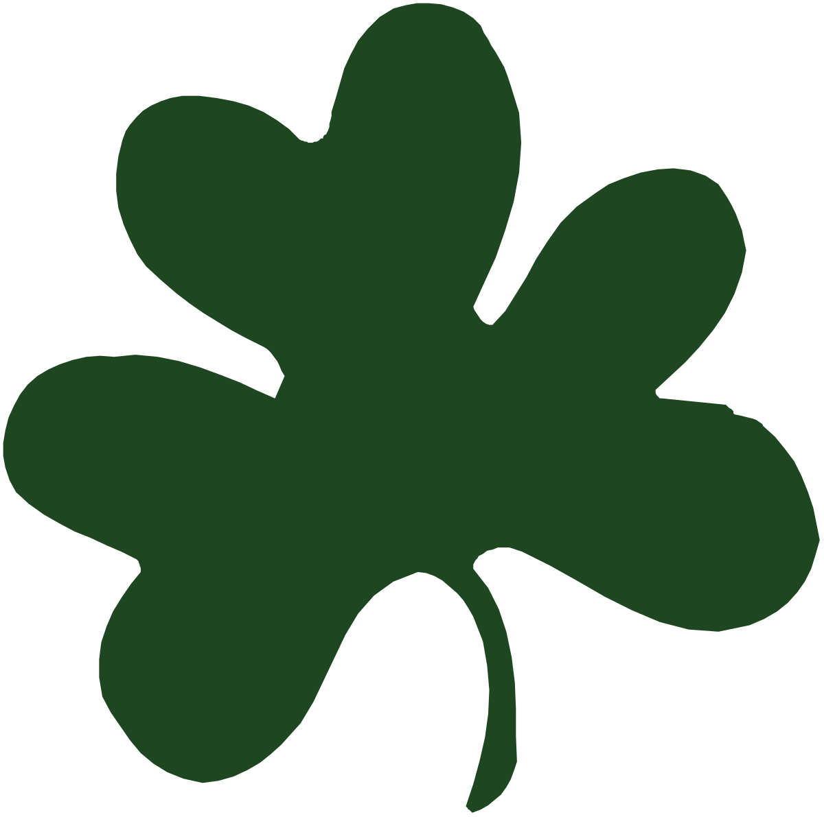 a green shamrock leaf clip art png transparent Green Shamrock Leaf Clipart for St. Patrick's Day Celebrations