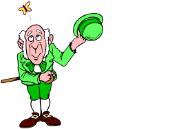Old Man with Green Hat and Shirt Clipart for Creative Projects
