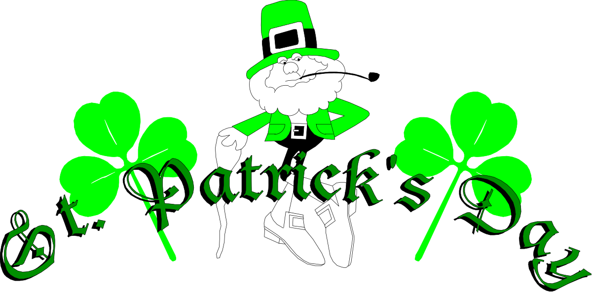 a green shamrock with the word st patrick ' s day clip art png transparent Green Shamrock Clipart for St. Patrick's Day Celebrations