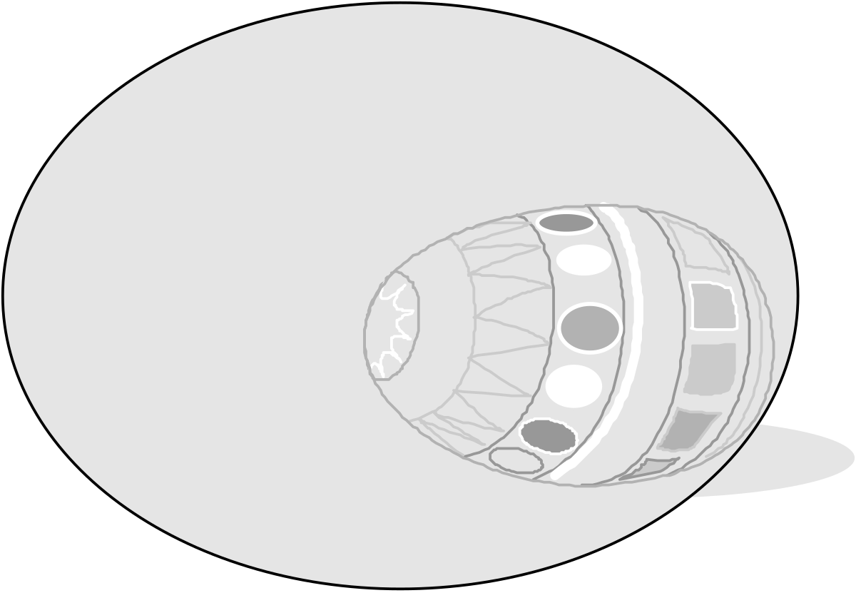 White Sphere with Center Hole Clipart for Creative Projects