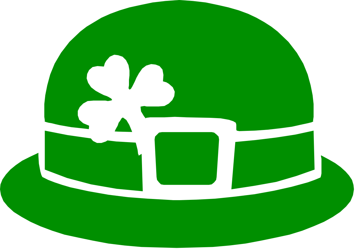 Green Hat with Shamrock: Perfect Clipart for St. Patrick's Day Celebrations