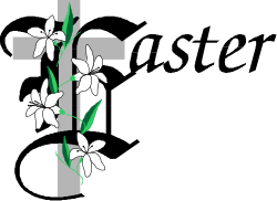 Cross with Flowers Clipart - Elegant Floral Design