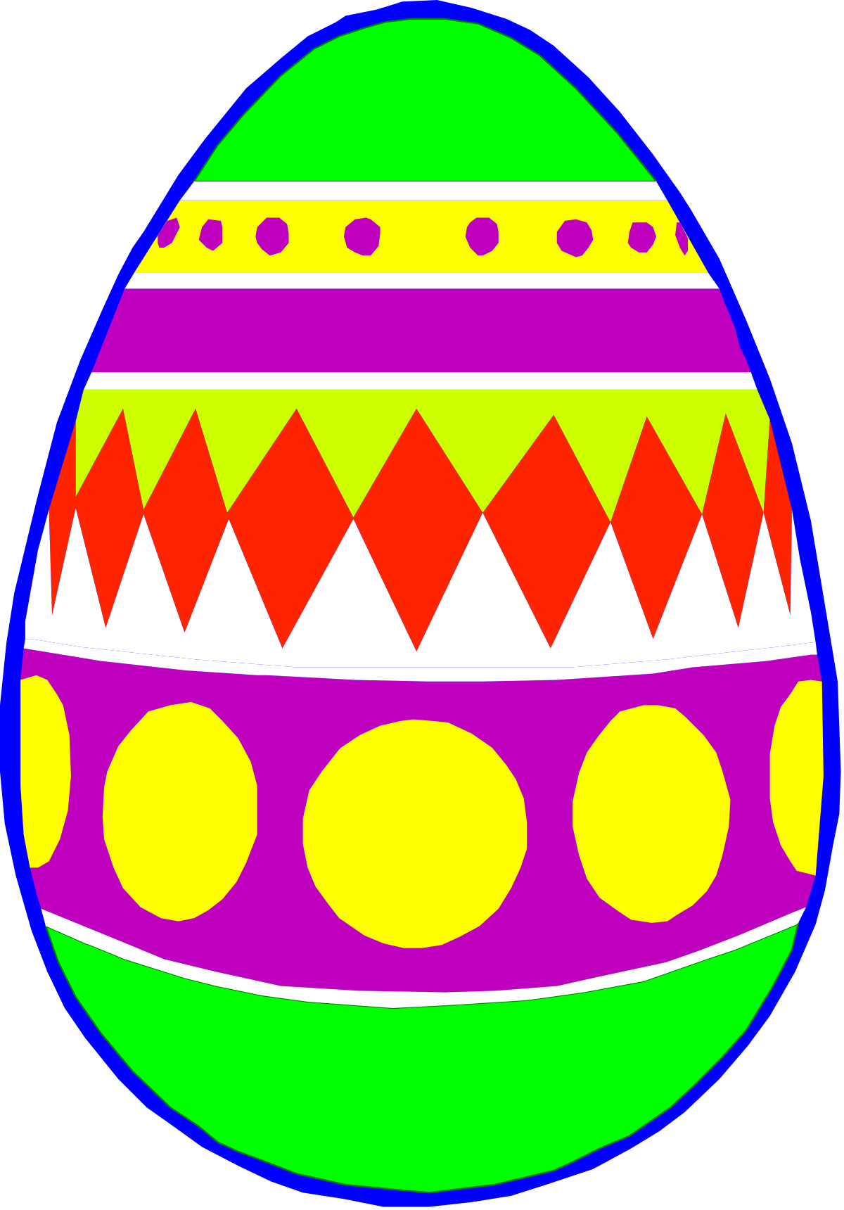 Easter Egg Clipart with Intricate Patterns for Festive Designs