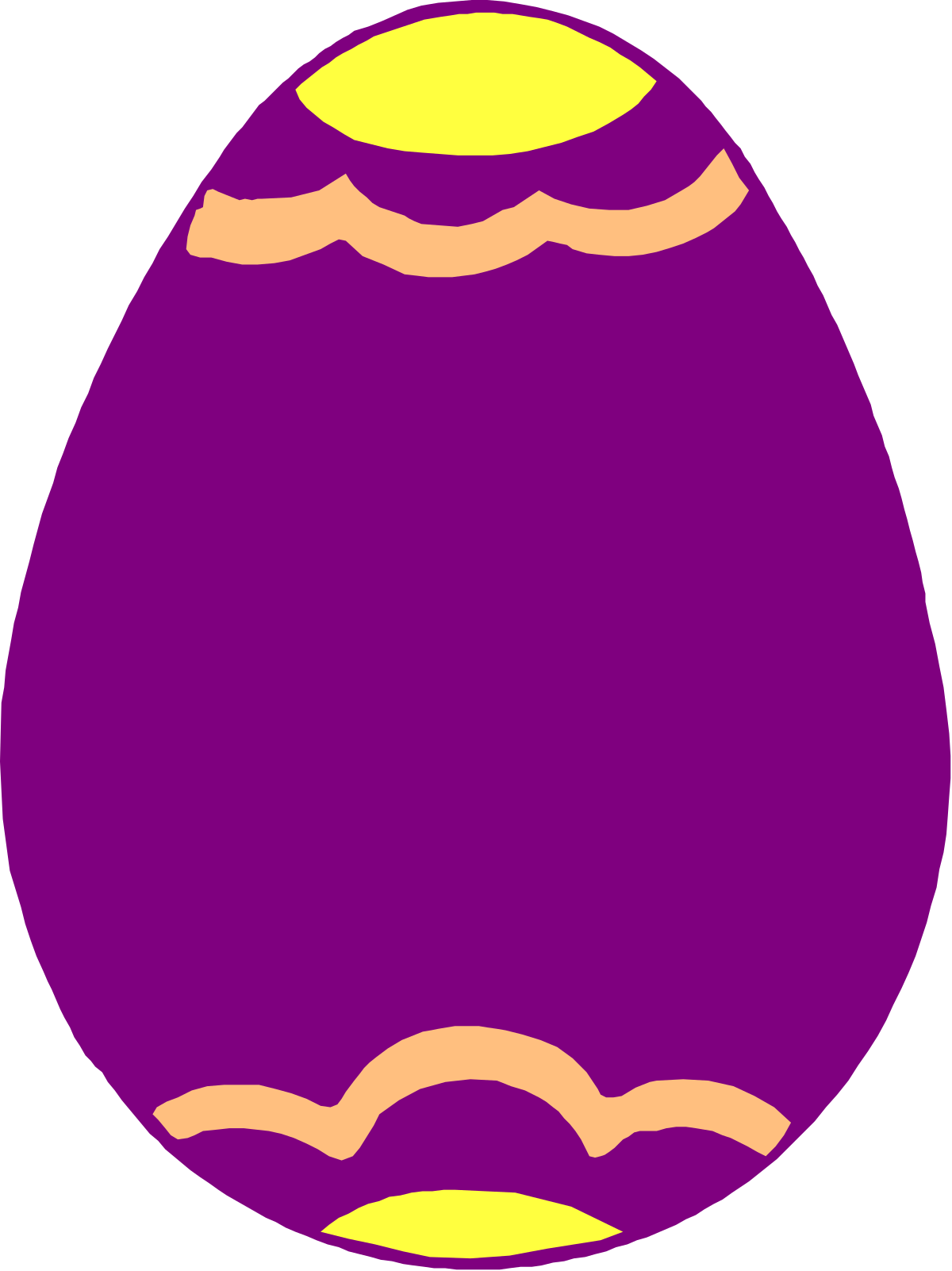an egg with a yellow and purple egg shell clip art png transparent Egg with Vibrant Yellow and Purple Shell Clipart