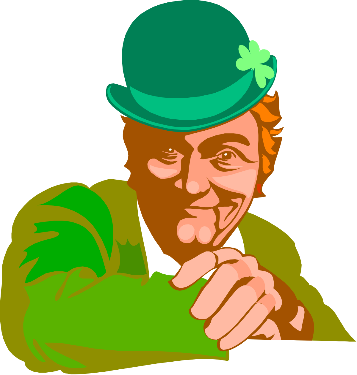a man in a green hat and green jacket clip art png transparent Green Hat and Jacket Man Clipart - Unique Character Illustration
