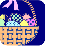 Easter Eggs Basket Clipart: Colorful Celebration Essentials
