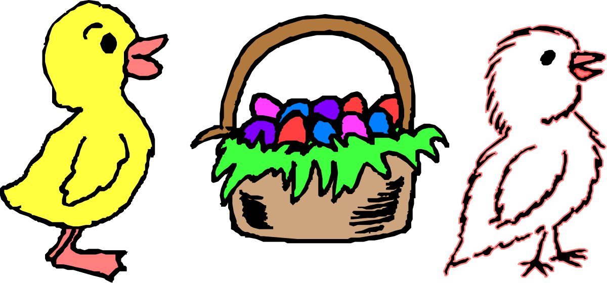 Duck and Egg Basket Clipart for Creative Projects