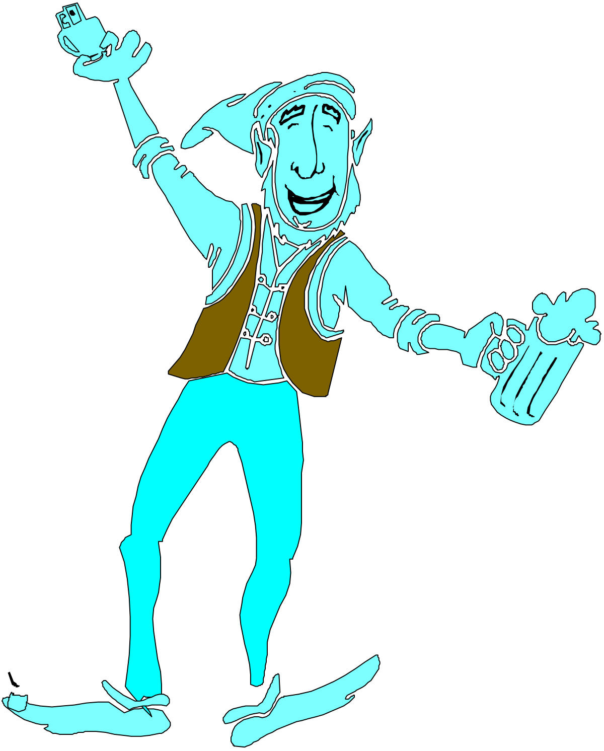 a man in a suit and hat is holding a skateboard clip art png transparent Skateboard-Balancing Man in Suit and Hat Clipart