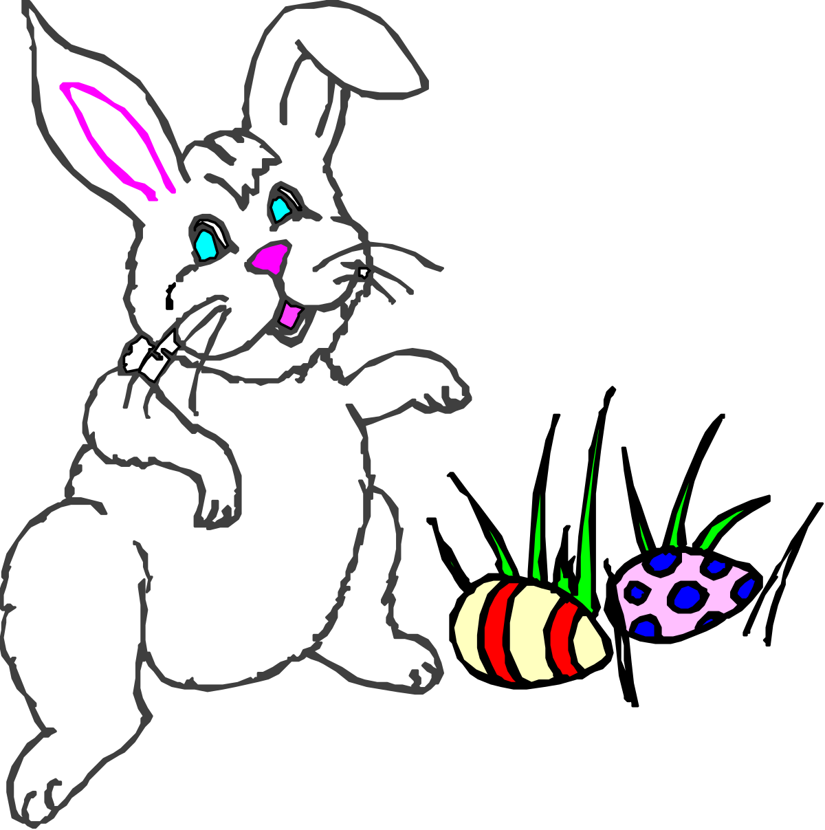 a rabbit with a carrot in its mouth clip art png transparent Rabbit with Carrot Clipart - Adorable Bunny Illustrations