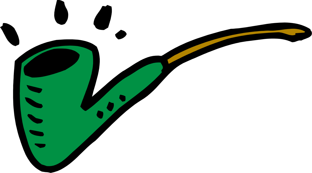 Green and Yellow Logo Featuring a Man's Face Clipart