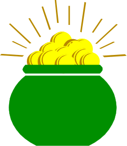 Pot of Gold Coins Clipart - Irresistible Treasure for Your Projects