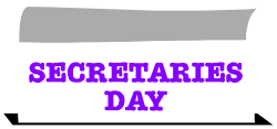 Secretary's Day Clipart: Celebrate with Stylish White Sheet Designs