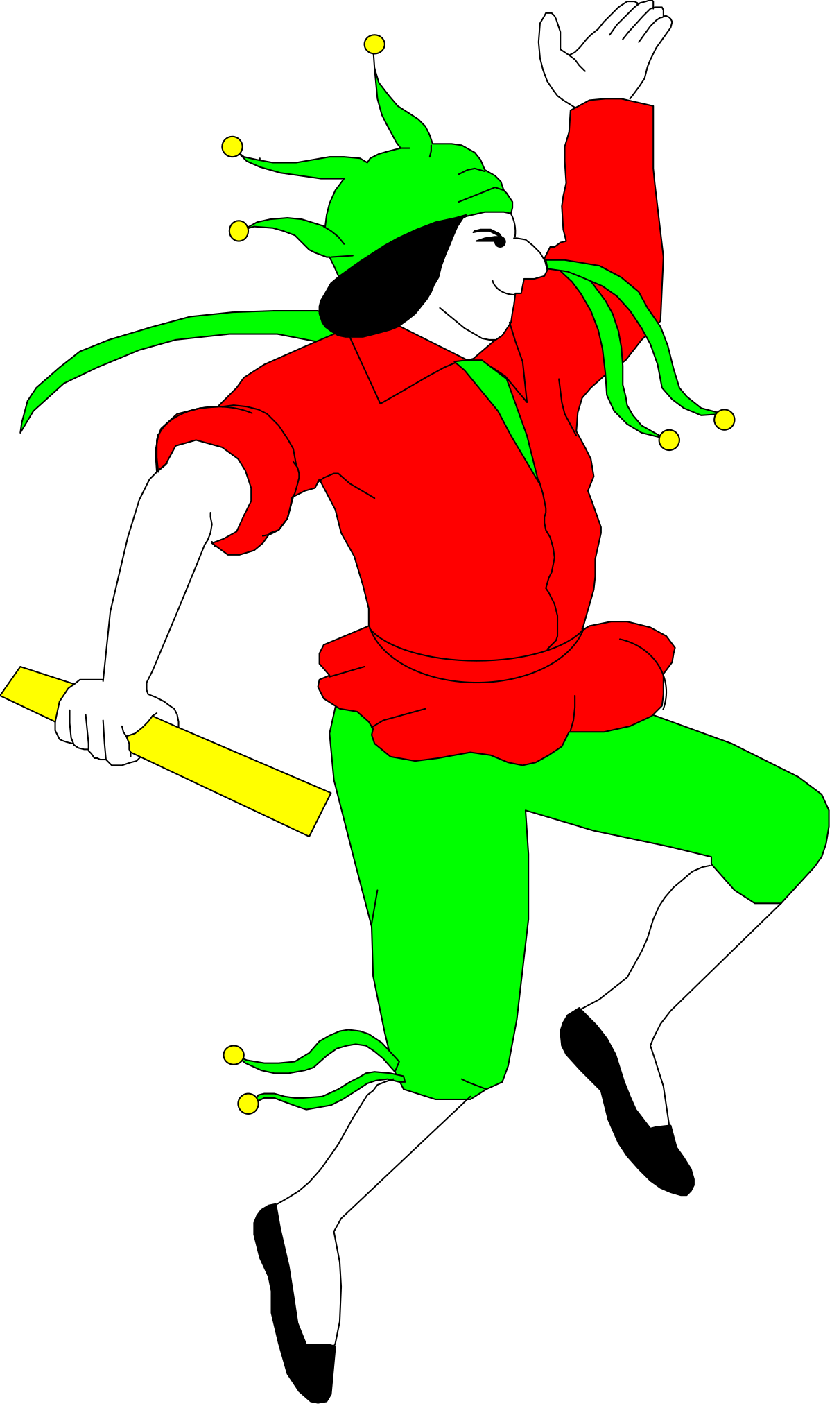 a person in a red and green outfit clip art png transparent Red and Green Outfitted Character Clipart for Versatile Use