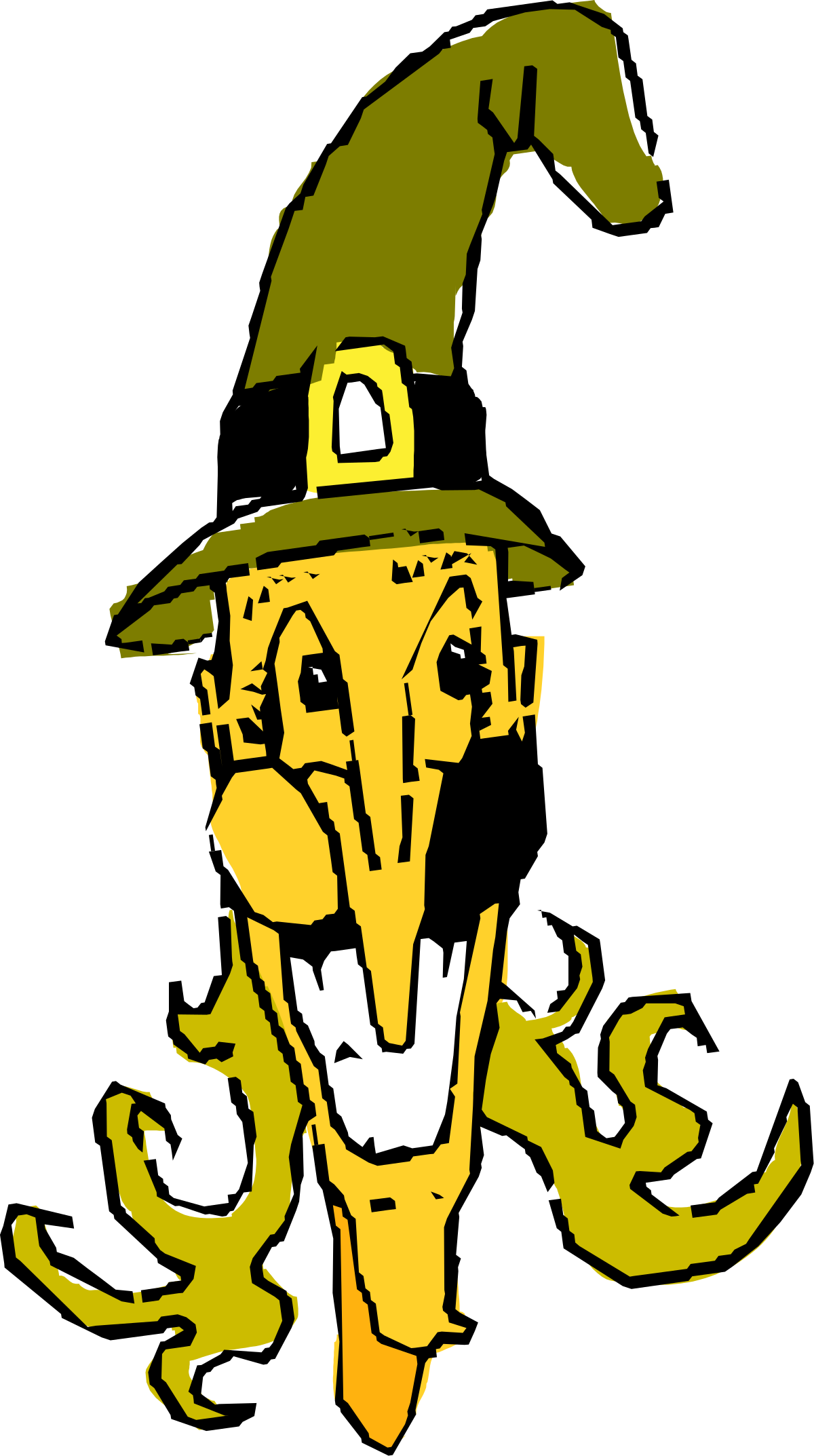a cartoon character with a hat and a green hat clip art png transparent Cartoon Character with Green Hat Clipart for Fun Designs