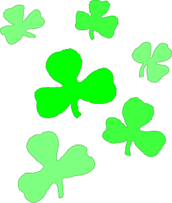 Four Leaf Clovers Clipart - Lucky Symbols for Your Designs
