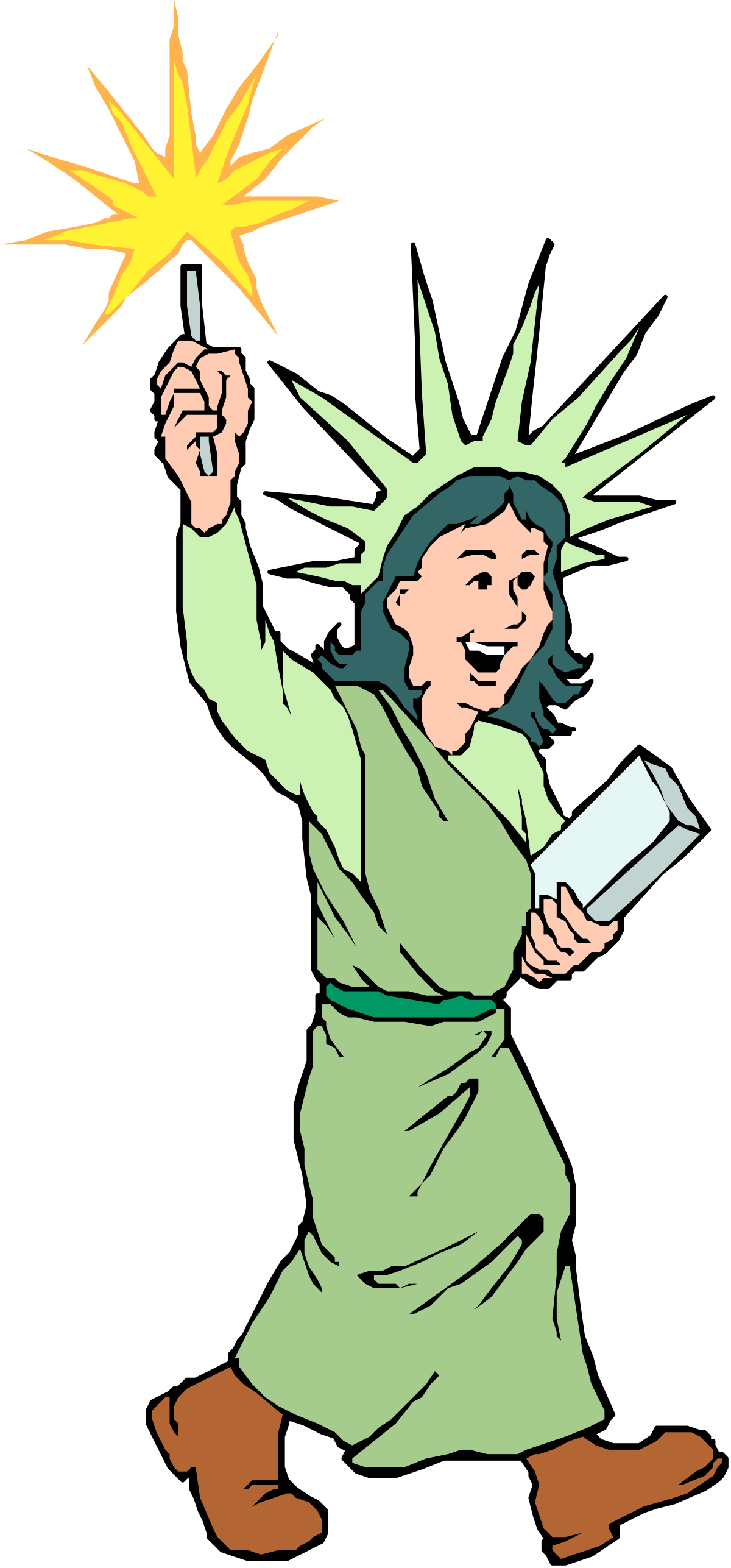 a cartoon character holding a star and a book clip art png transparent Cartoon Character Holding Star and Book Clipart for Creative Projects