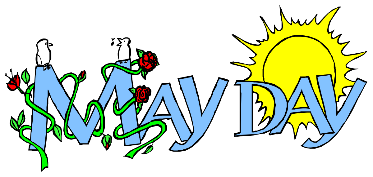 May Day Logo Clipart - Celebrate Spring with Festive Designs