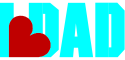Heart-Centered 'Bad' Word Clipart for Striking Visuals