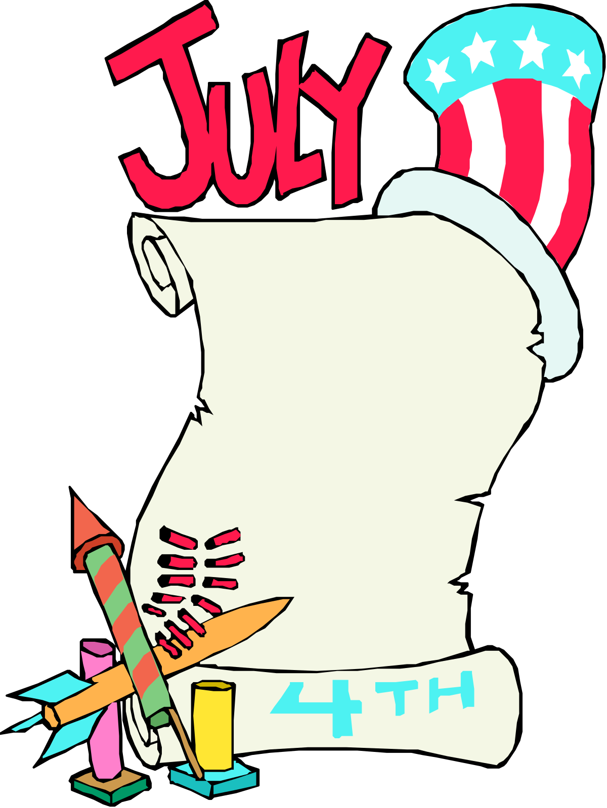 July 4th Clipart: Celebrate Independence Day with Festive Icons