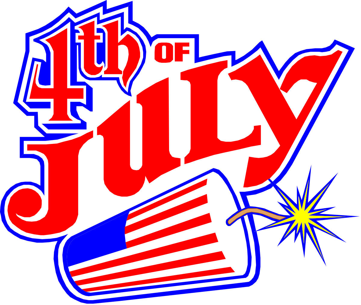 the 4th july logo clip art png transparent 4th of July Logo Clipart: Celebrate Independence Day