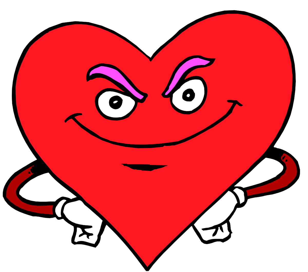 Heart with a Smile Clipart: Joyful Emotions for Your Projects