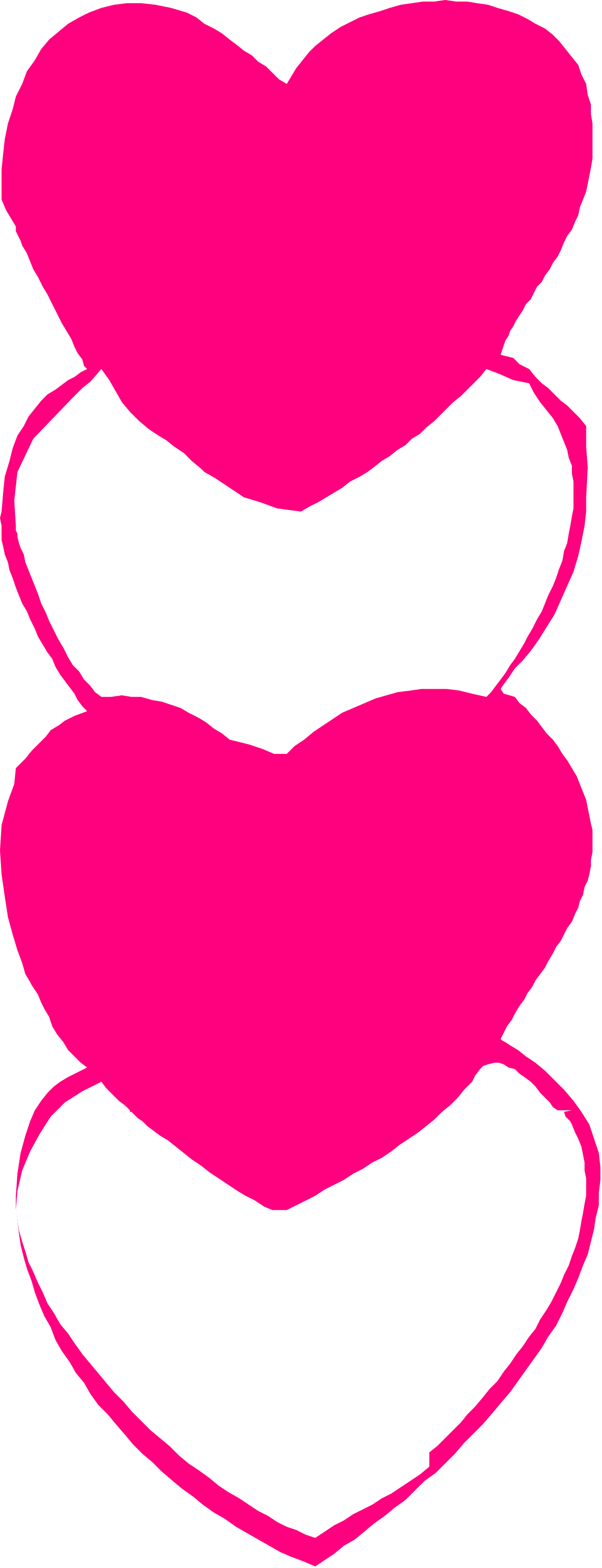 a pink heart with two white hearts clip art png transparent Pink Heart with White Hearts Clipart – Perfect for Romantic Designs