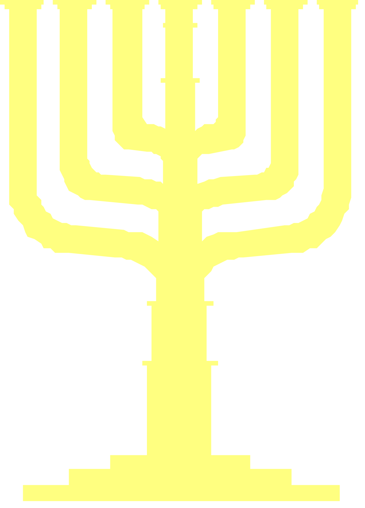 a menorah with a cross on it clip art png transparent Menorah with Cross Clipart: A Unique Blend of Heritage and Faith