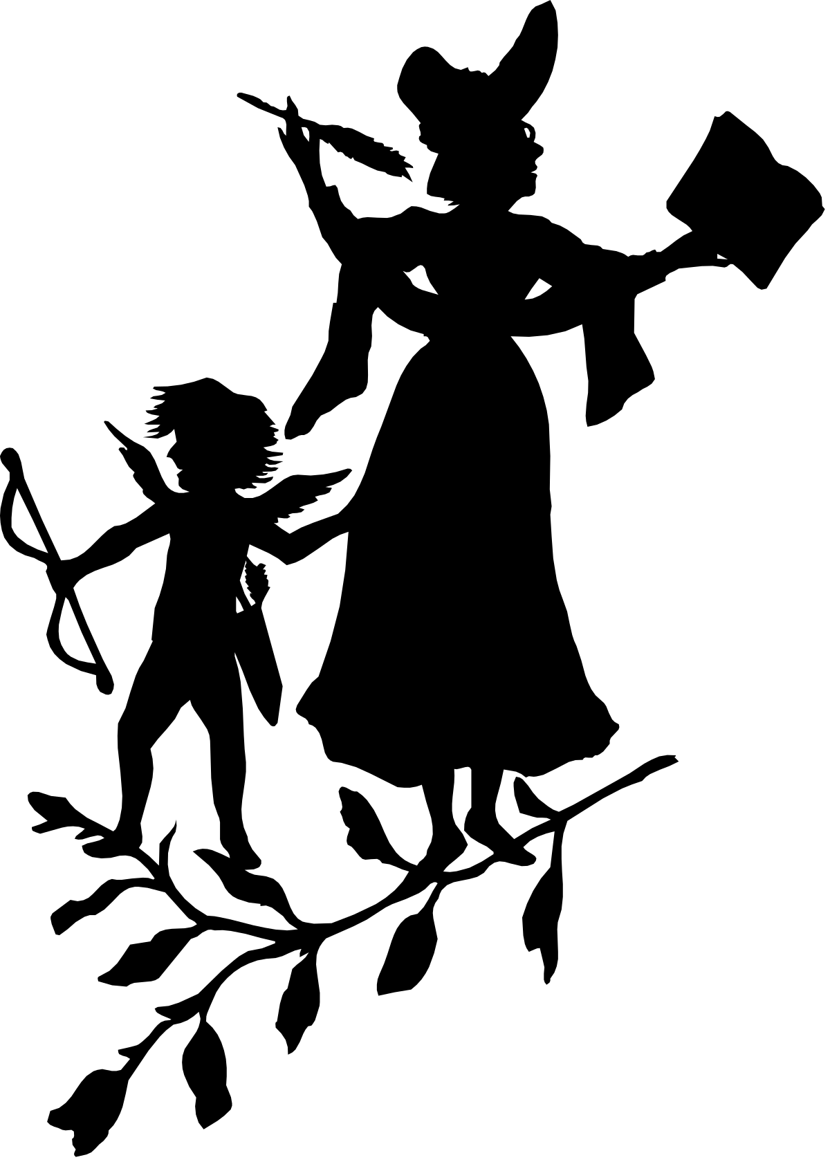 Bear Silhouette Clipart - Stunning Black and White Design