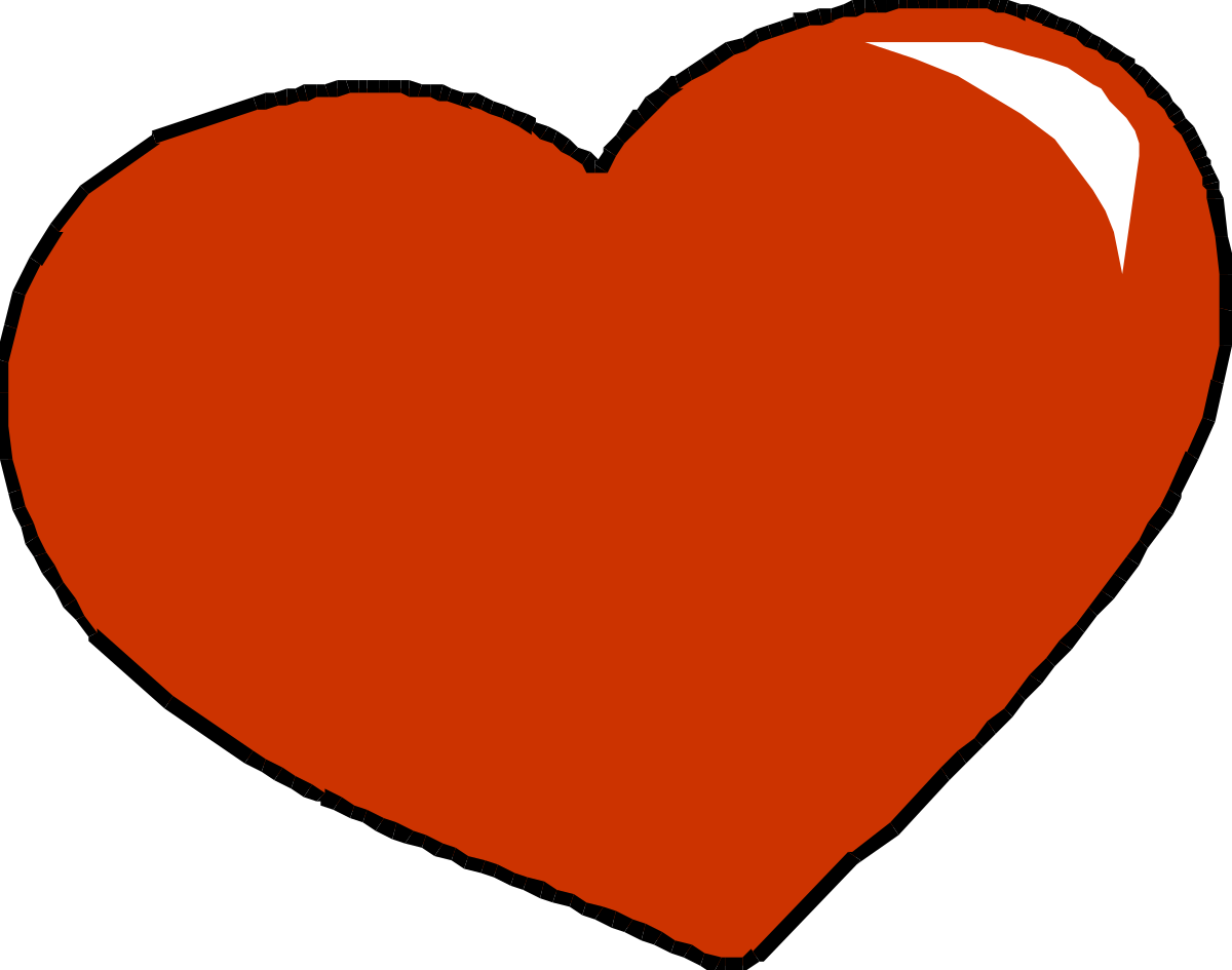 a red heart with a white background clip art png transparent Vibrant Red Heart Clipart on Crisp White Background
