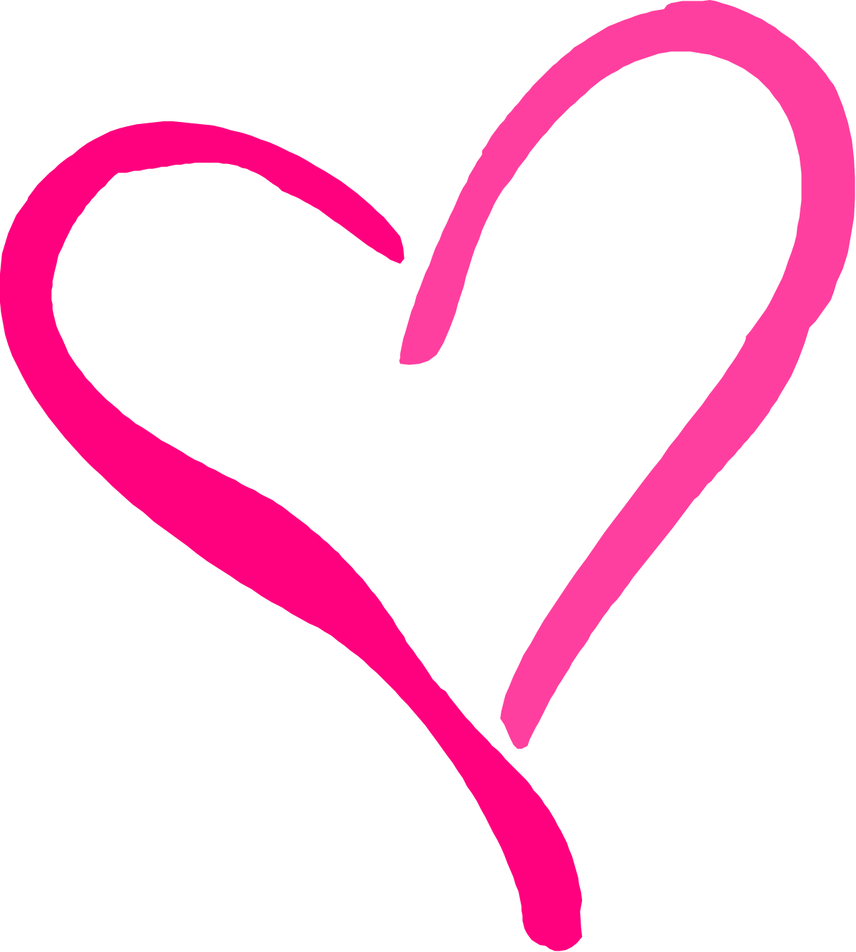 a pink heart with a black background clip art png transparent Pink Heart on Black Background - Ideal Clipart for Bold Designs