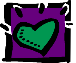 Heart with Green Heart Inside - Stunning Clipart Collection