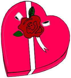 Heart with Rose Clipart - Romantic Floral Design