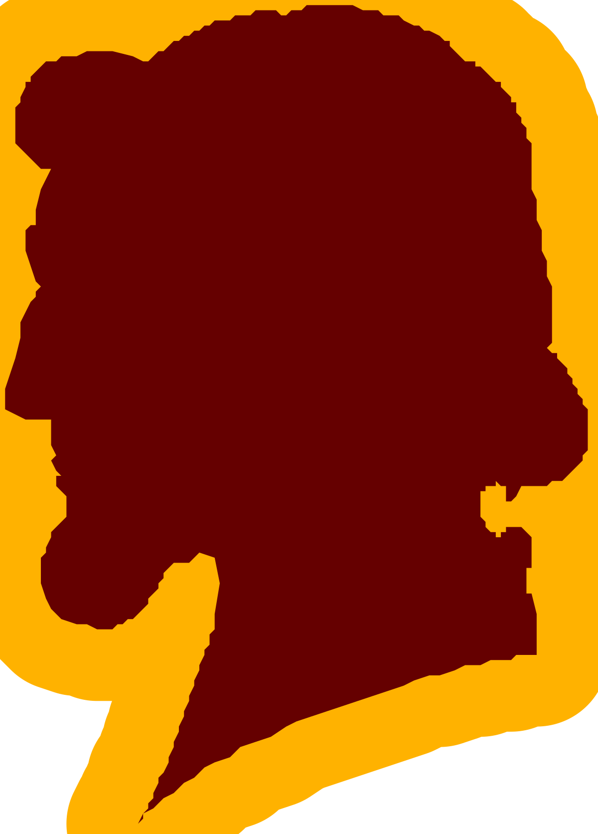 a silhouette of a man with a beard clip art png transparent Silhouette of a Bearded Man - Stylish Clipart for Diverse Uses