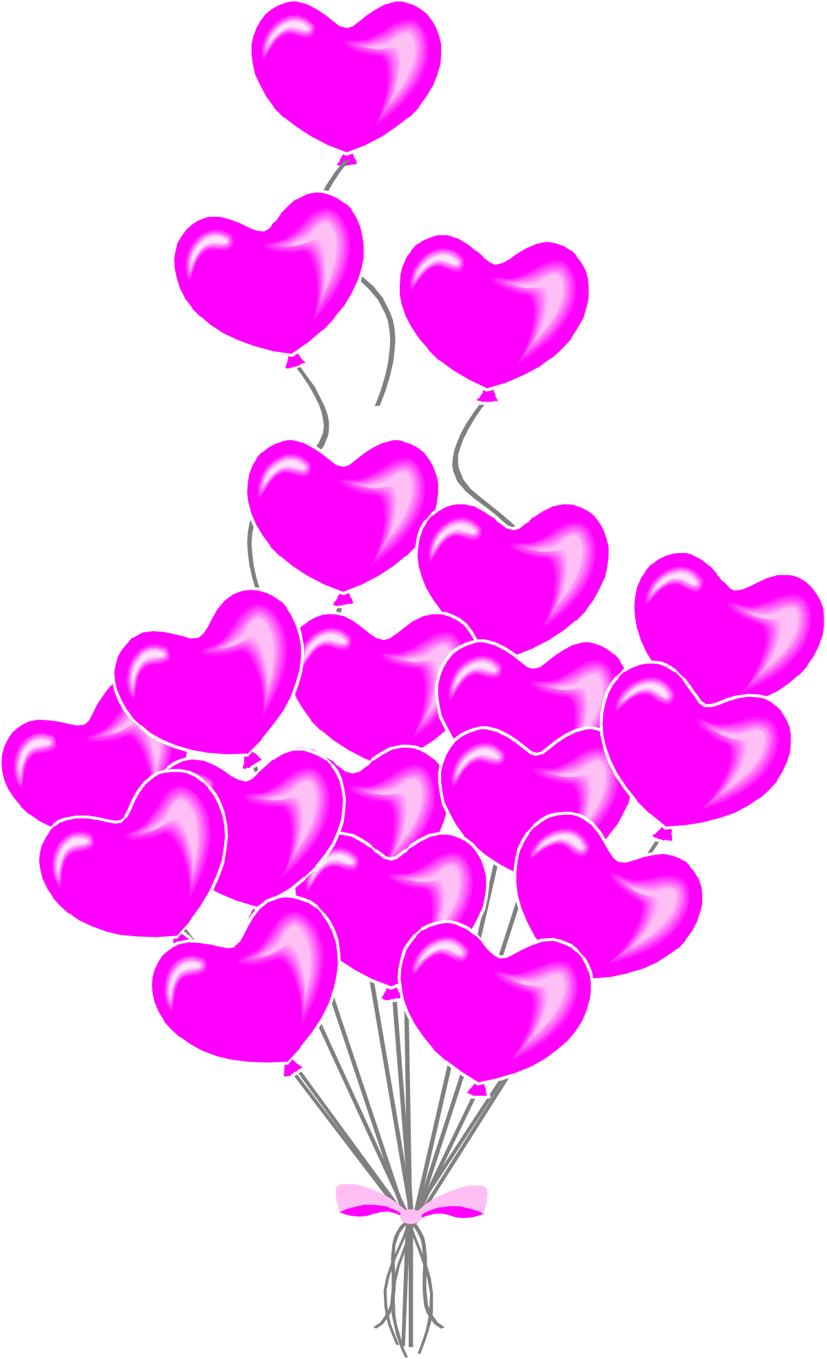 Pink Balloons Clipart Collection for Celebrations