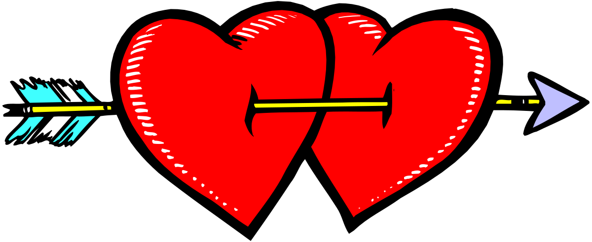 Heart with Arrow Clipart - Romantic Symbol of Love
