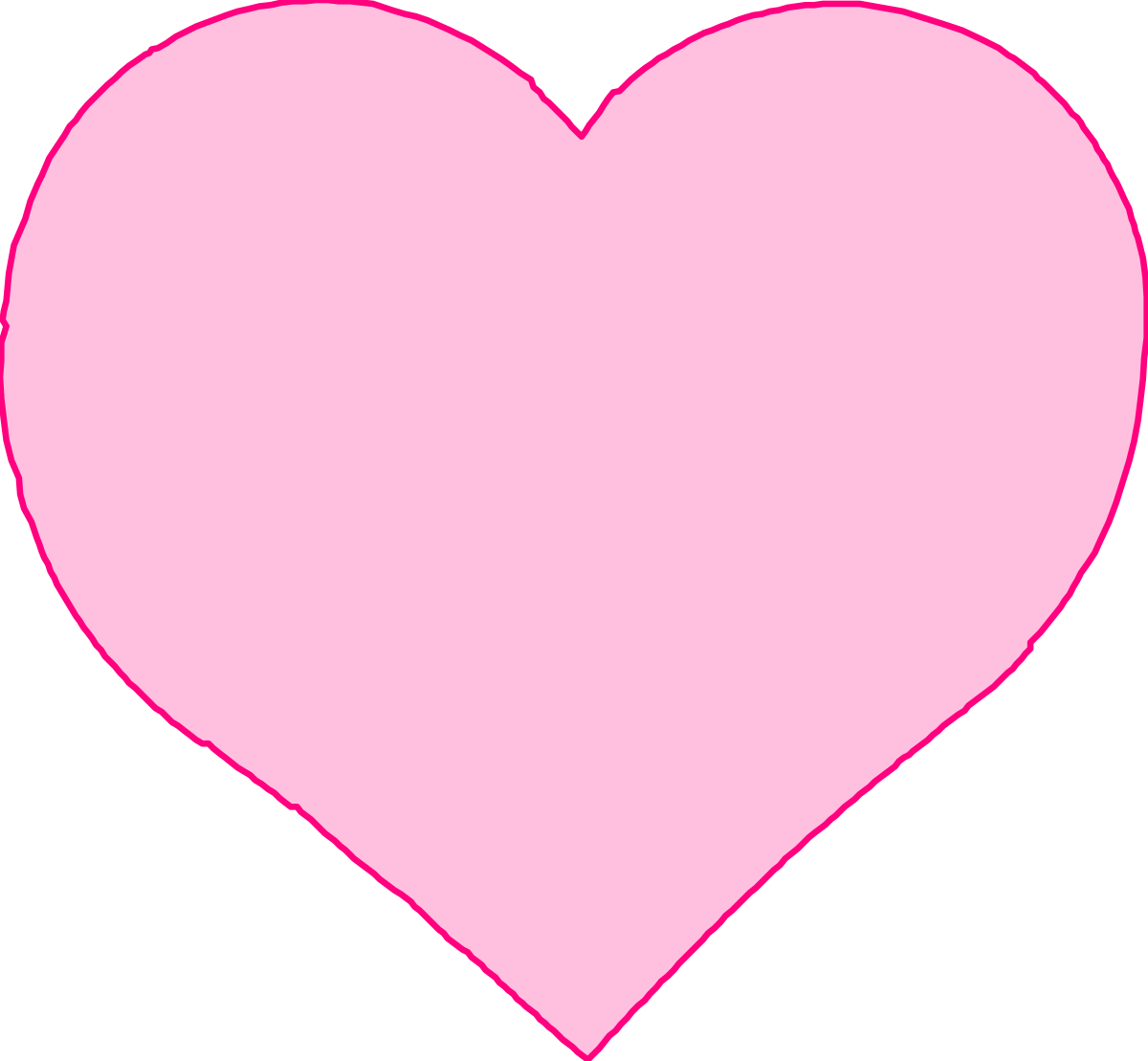 Pink Heart Clipart - Vibrant and Playful Illustrations for Your Projects