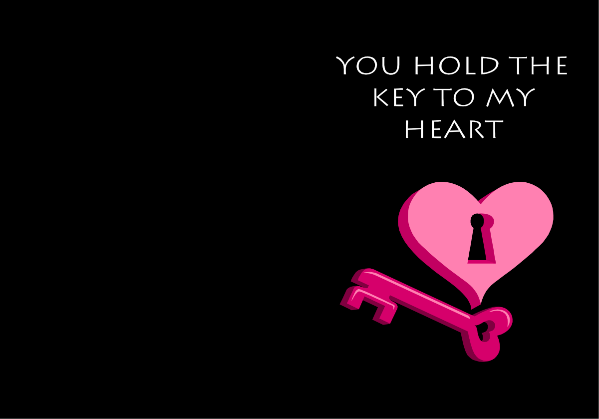 Heart Key Clipart - Unlock Love with Vibrant Designs