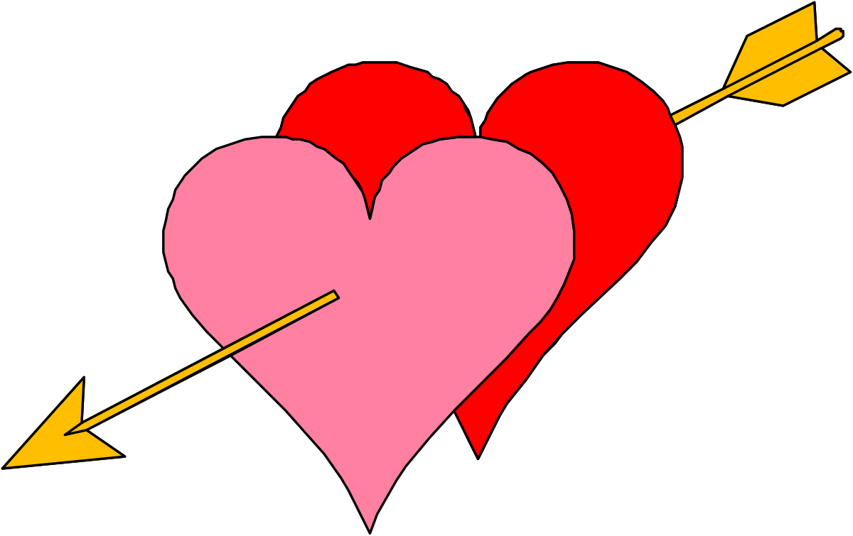 Heart with Arrow Clipart: Perfect for Romantic Designs