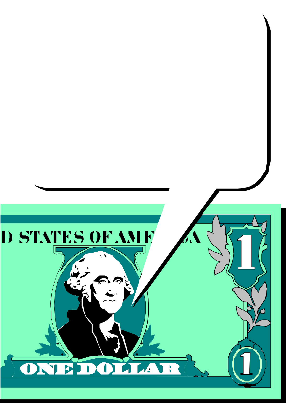 Dollar with Speech Bubble Clipart: Perfect for Financial Discussions